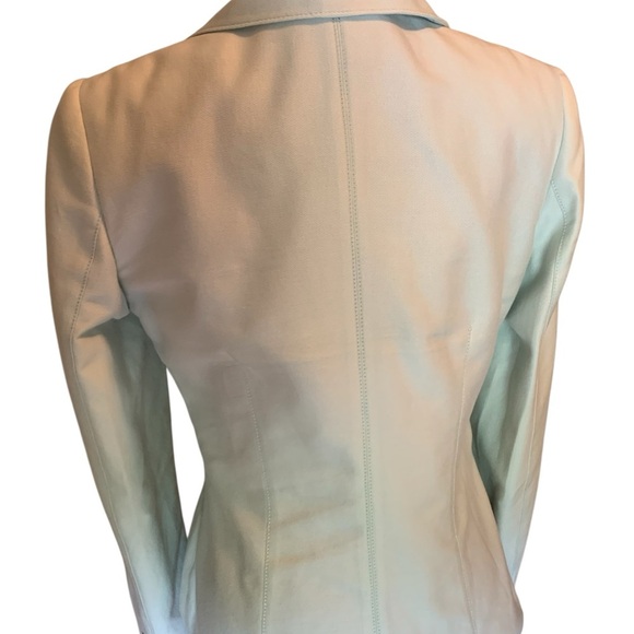 Luca Luca Double-Breasted Mint Colored Blazer with Notched Lapels - Picture 3 of 12